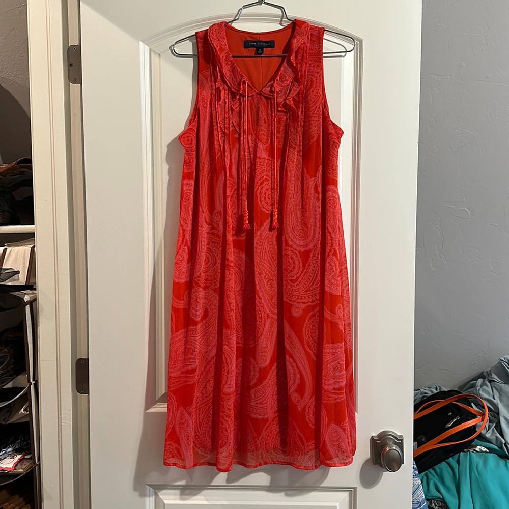 Tommy Hilfiger coral paisley dress
